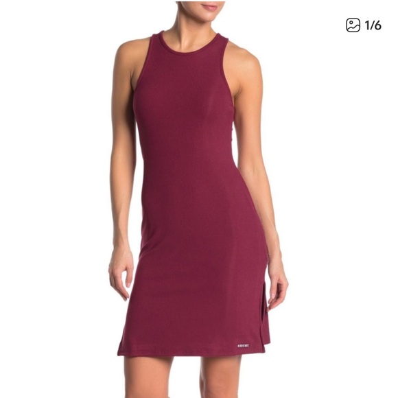 H11 Birdiebee‎ Rib Knit Slit Black Sleeves Dress - Picture 3 of 8